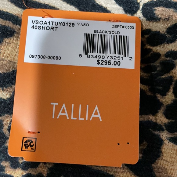 Tallia - Slim-Fit Leopard-Print Blazer 40S 🔥🔥 - Picture 8 of 8